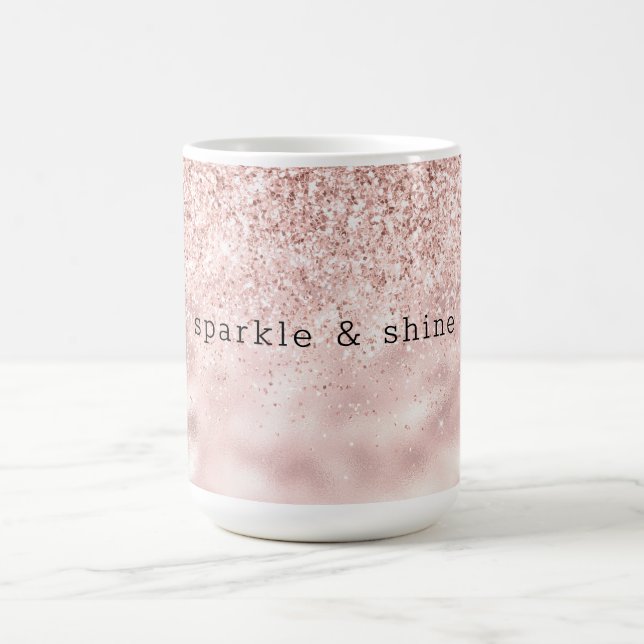 GirRosa Gnistra Glitter personlig Kaffemugg (Center)