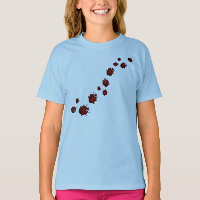 Gir's Ladybug Art Art Tanktop Ladybug Ladybird Shi Tröja (Framsida)
