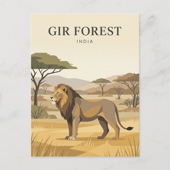 Girskogen Indien Vykort (Framsida)
