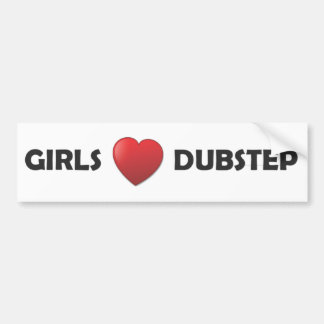 Girsl hjärta Dubstep Bildekal