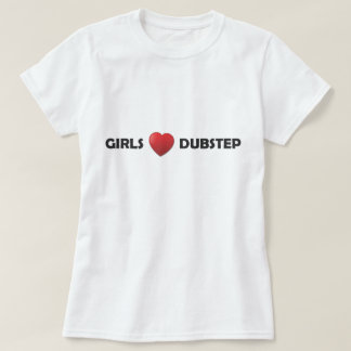 Girsl hjärta Dubstep Tee Shirt