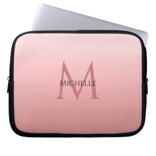 GirSnyggt Trendig Ro Guld mallmonogram Laptop Fodral