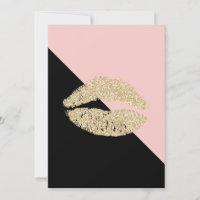 Girsvart  Rosa Chic Glitter Läppar