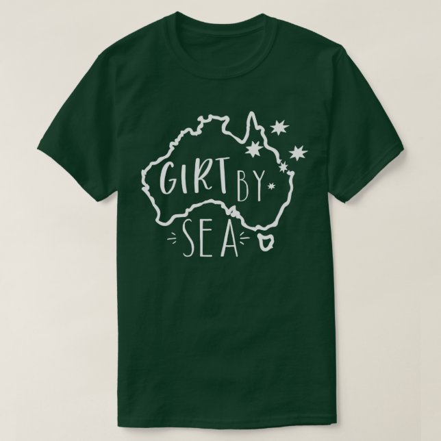 Girt by Sea Fantastisk Australian design med Aussi T Shirt (Design framsida)