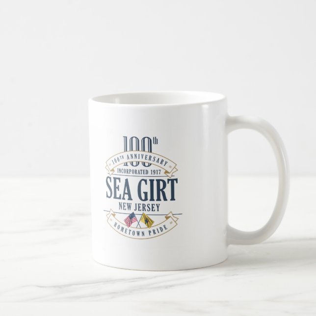 Girt hav, nytt - 100. årsdagmugg för jersey kaffemugg (Höger)