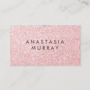 Girts- och Glam-miniatyrdiagram för Glitter i Rosa Visitkort
