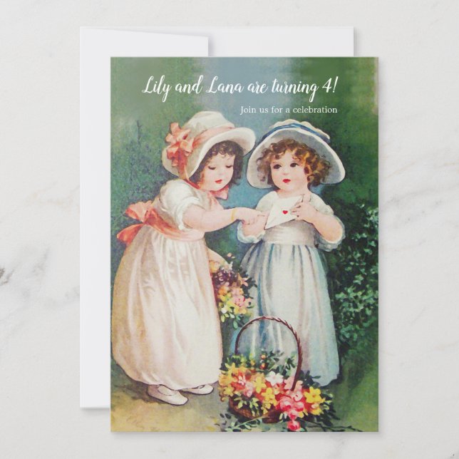 Girväners Vintage Inbjudningar (Framsida)