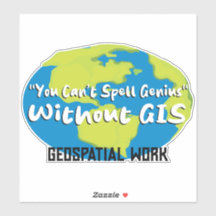 GIS/Geodetiker dekal - rolig etikett