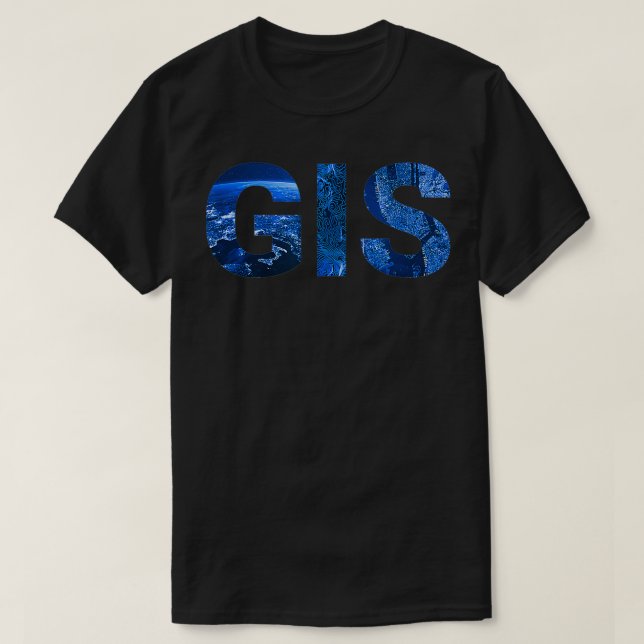 GIS Geographic Information System Geoinformatics G T Shirt (Design framsida)