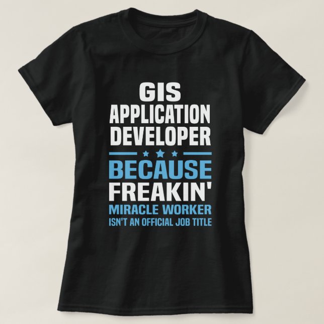 GIS-programutvecklare T Shirt (Design framsida)
