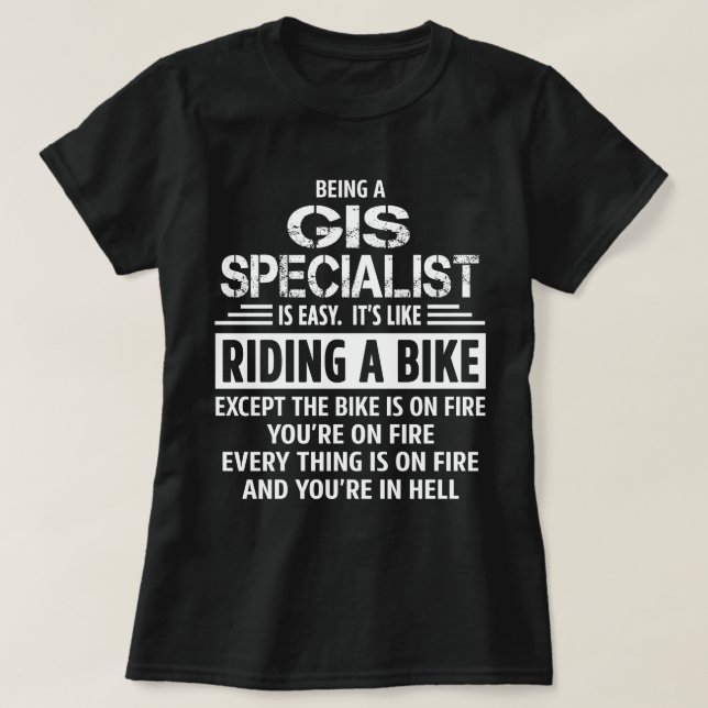 GIS-specialister T Shirt (Design framsida)