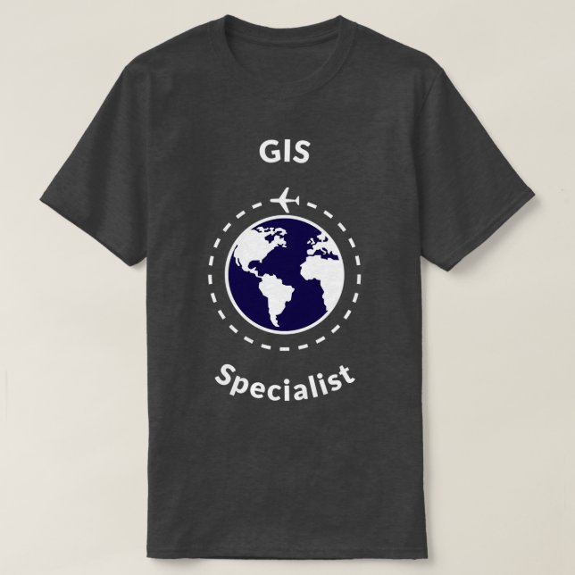 GIS-specialister T Shirt (Design framsida)