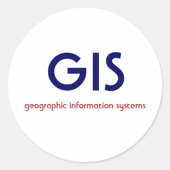 GIS Sticker Runt Klistermärke (Framsida)
