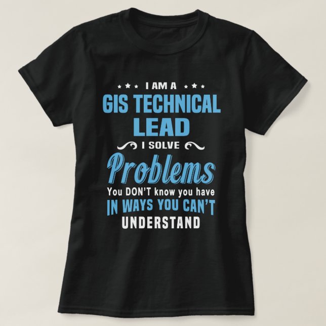 GIS-teknikbly T Shirt (Design framsida)