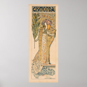 Gismonda av Alphonse Mucha Poster