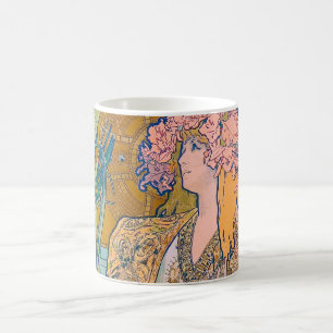 Gismonda, Sarah Bernhardt, Mucha Kaffemugg