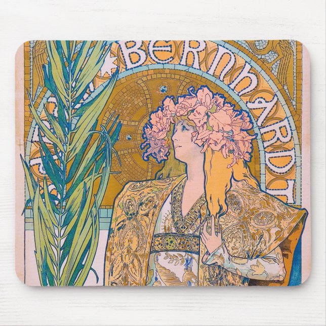 Gismonda, Sarah Bernhardt, Mucha Musmatta (Framsidan)