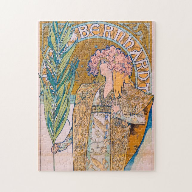 Gismonda, Sarah Bernhardt, Mucha Pussel (Vertikal)