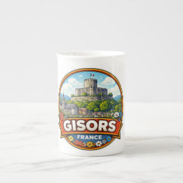 Gisors Frankrike  Benporslin Mugg
