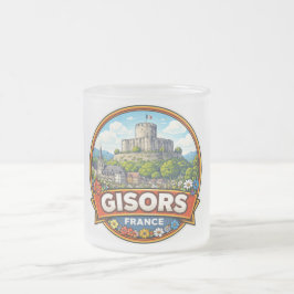 Gisors Frankrike  Frostad Glasmugg