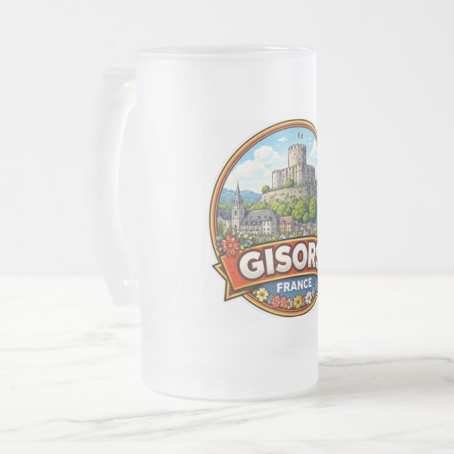 Gisors Frankrike  Frostat Ölglas (Framsida vänster)