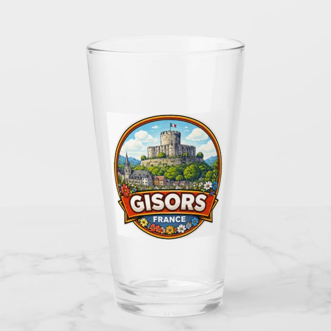 Gisors Frankrike  Glaskopp (Framsida)