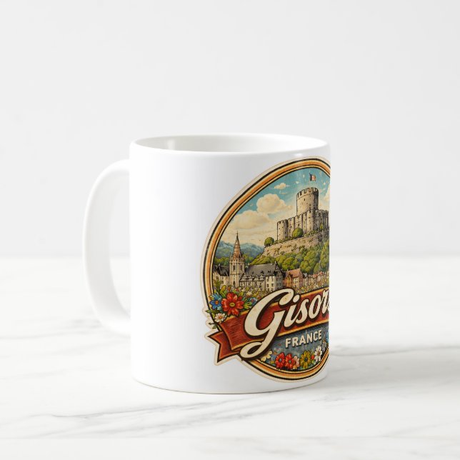Gisors Frankrike Kaffemugg (Framsida vänster)
