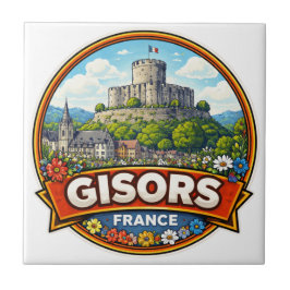 Gisors Frankrike  Kakelplatta