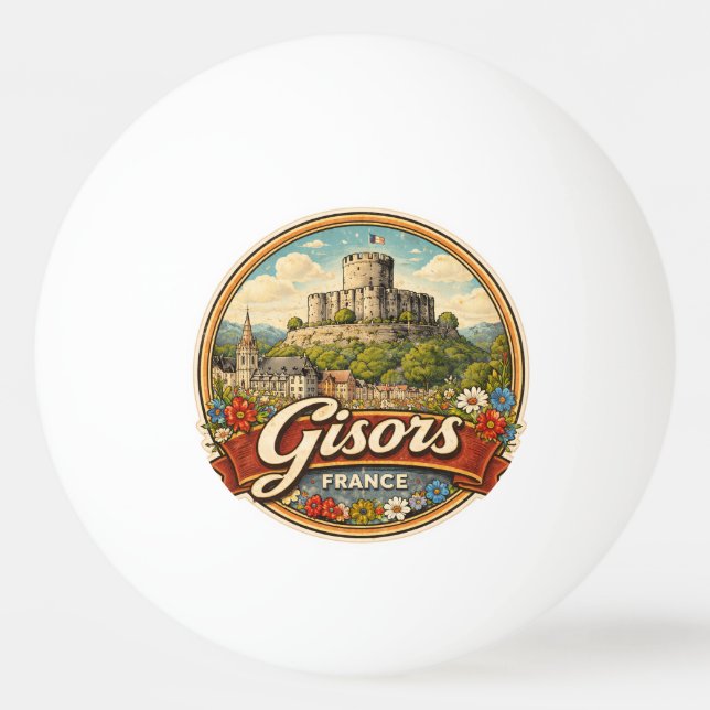 Gisors Frankrike Pingisboll (Framsidan)