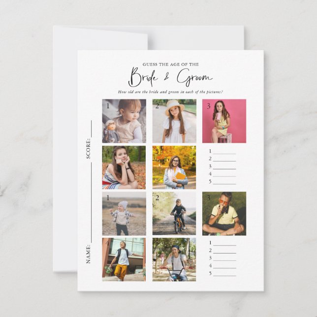 Gissa åldern | FoU-spel för Möhippa Inbjudningar (Framsida)