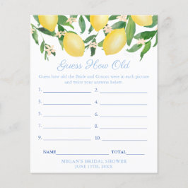 Gissa åldern på Möhippa av grov och groom Flygblad