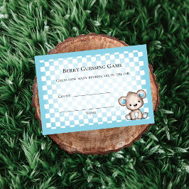 Gissa antal Picknick Bebis Shower Spel Teddybjörn Tilläggskort