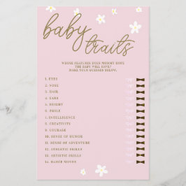 Gissa att Baby-funktioner visar Rosa för Daisy av  Flygblad