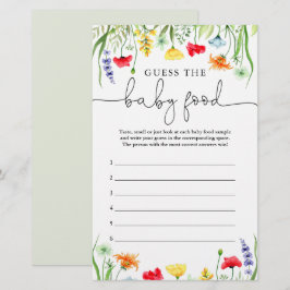 Gissa att matvilten i baby är färgade vilda blommo