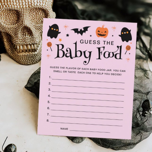 Gissa Baby Food Halloween Witchy Baby Shower Game (Skapare uppladdad)