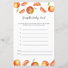 Gissa Baby Food Little Cutie Baby Shower Game