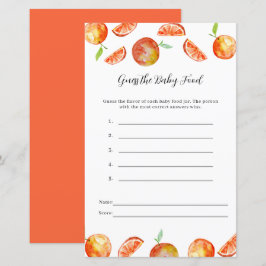 Gissa Baby Food Little Cutie Baby Shower Game