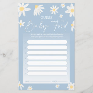 Gissa Baby Matspel - Daisy Baby Shower Kort