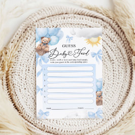 Gissa Baby Matspel Kort - Baby Shower Spel