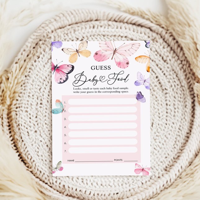 Gissa Baby Matspelkort - Baby Shower Spel (Skapare uppladdad)