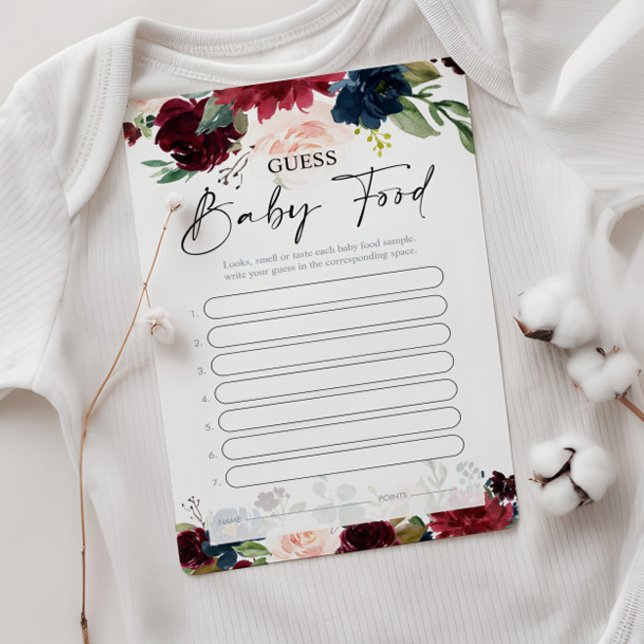 Gissa Baby-spelkort för mat - babykläder (Skapare uppladdad)