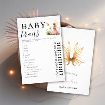 Gissa Baby Traits Girl Shower Game Fairy Princess