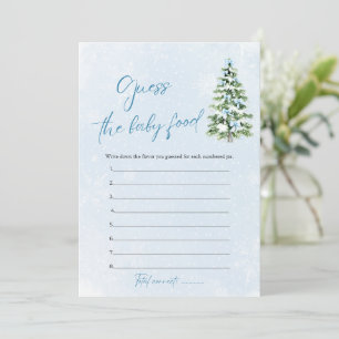 Gissa Babymaten på Julbaby shower med Rosor Inbjudningar