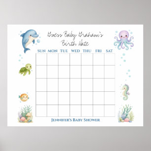 Gissa barnets födelsedatum, Under the Sea baby sho Poster