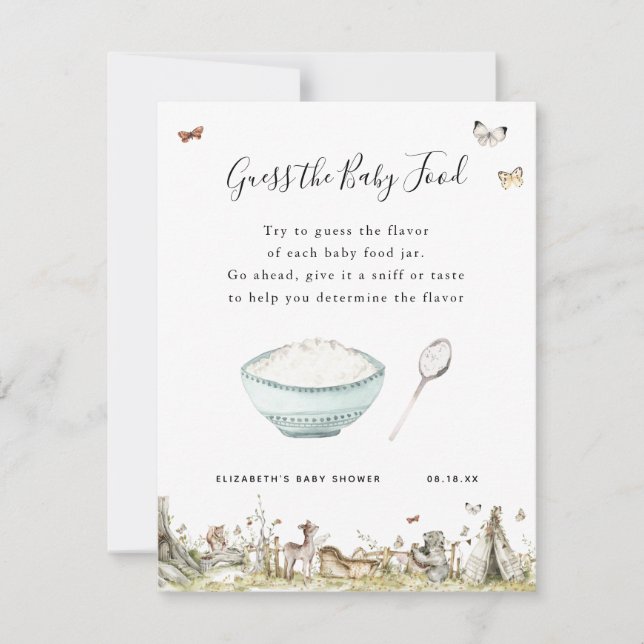 Gissa barnmaten | Baby Shower Lek (Framsida)