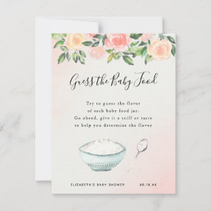 Gissa barnmaten   Baby Shower-spel