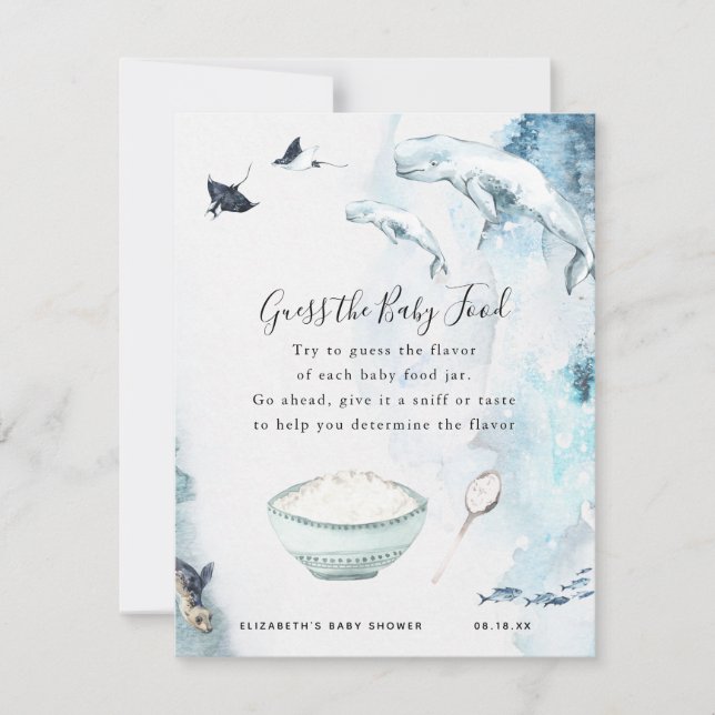 Gissa barnmaten | Baby Shower-spel (Framsida)