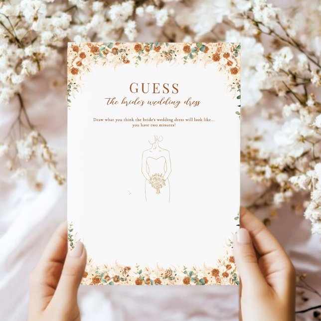 Gissa Bride's Dress Game | Boho Terracotta (Skapare uppladdad)