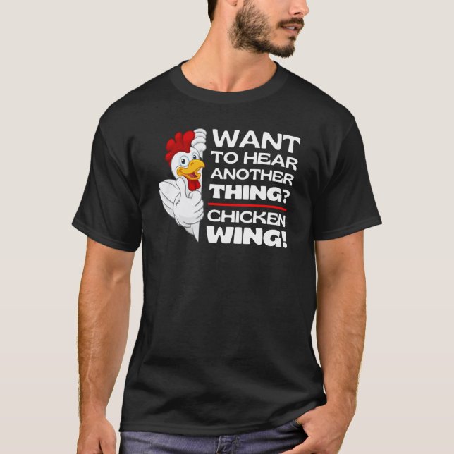 Gissa Chicken Vinge Chicken skämtar Memes Chickens T Shirt (Framsida)