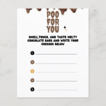 Gissa Chocolate Baby Shower-spelet